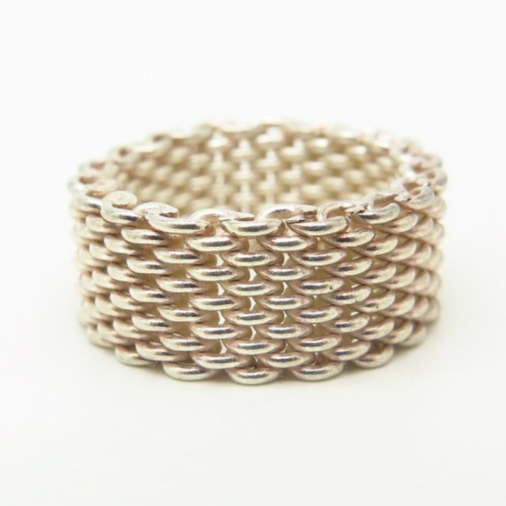 NWOT Sterling Silver Mesh Ring